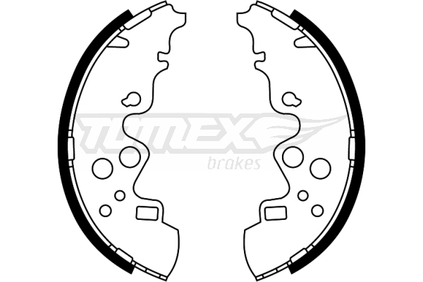 Sada brzdových čeľustí TOMEX Brakes